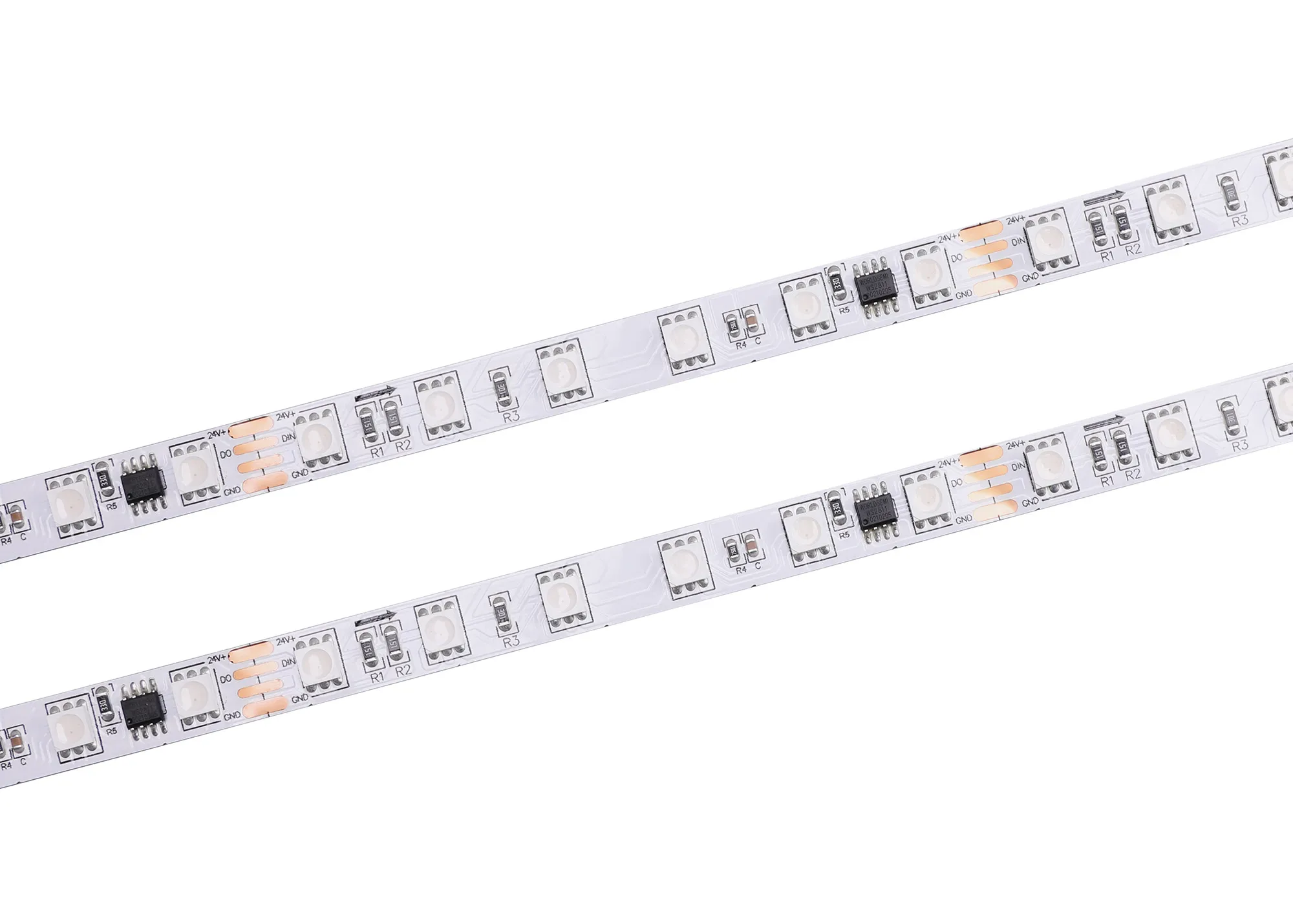 DX700099  Axios Select, 5mx10mm, 24V, 60W , LED Strip, Cuttable:50mm, 60LED/m, SMD 5050, 12W/m, 120°, SPI Pixel RGB(IC-WS2811), IP20, DRIVER EXC, 3yrs Warranty